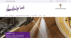 Desktop Screenshot of kunstinfo.net